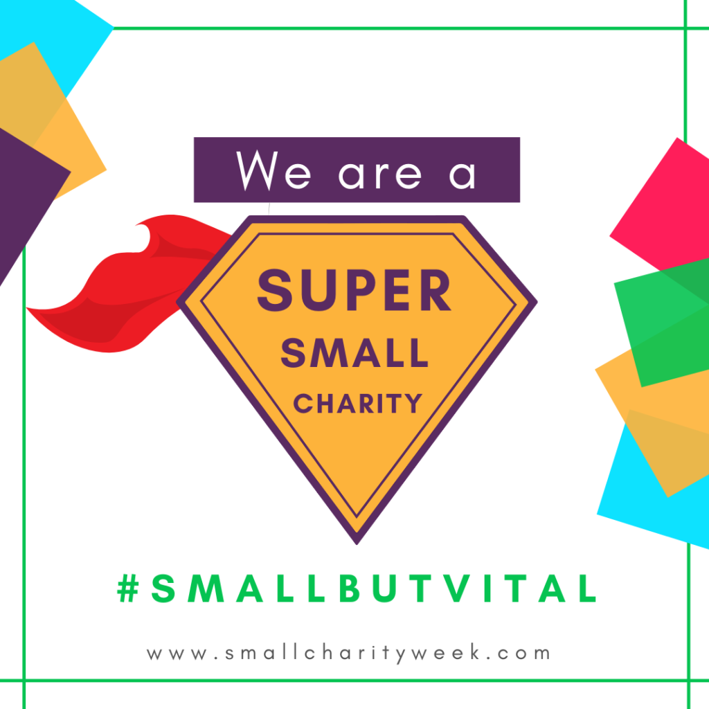 We are a super small charity logo