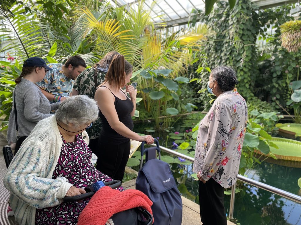 Batcho (on the right) with a group of KCIL members at Kew Gardens