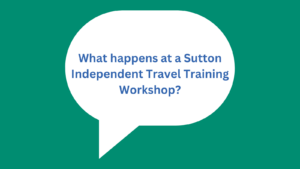What happens at a Sutton Independent Travel Training Workshop?