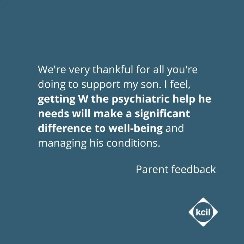 We're very thankful for all you're doing to support my son. I feel, getting W the psychiatric help he needs will make a significant difference to well-being and managing his conditions, especially during the intense summer heat when his sensory processing disorder and autism make him more prone to mood swings and more stressed academically.