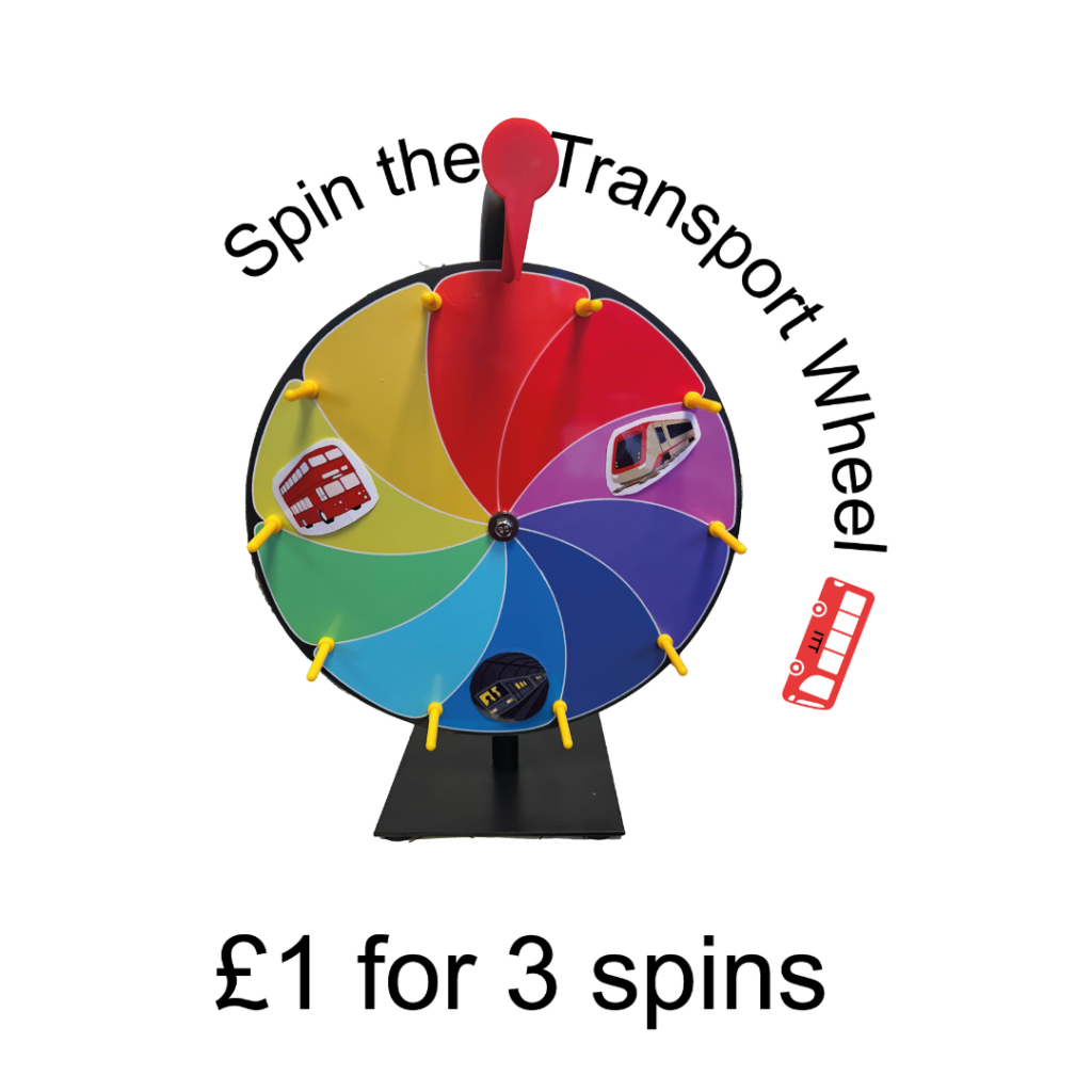 Spin the Transport Wheel, £1 for 3 spins