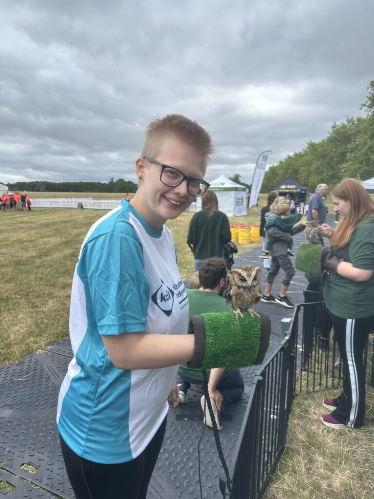 KCIL's Syd with a very small owl