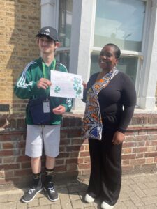 Natalina and our latest Brent ITT student