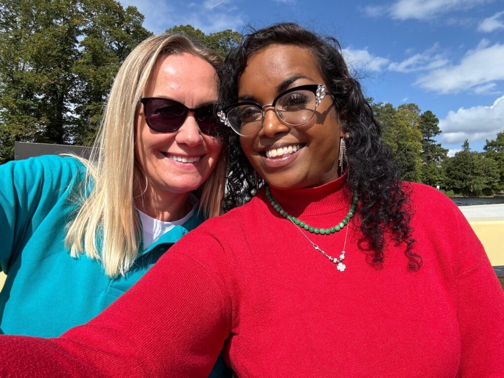 KCIL team members Maria and Natasha
