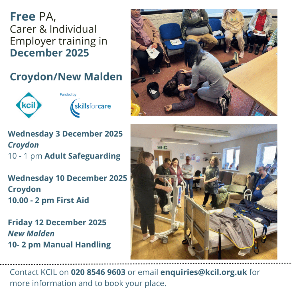 PA training dates December, as text on web page